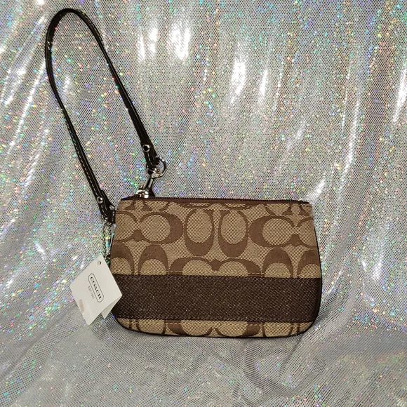 Coach Wristlet - Brown and Tan - Picture 1 of 3